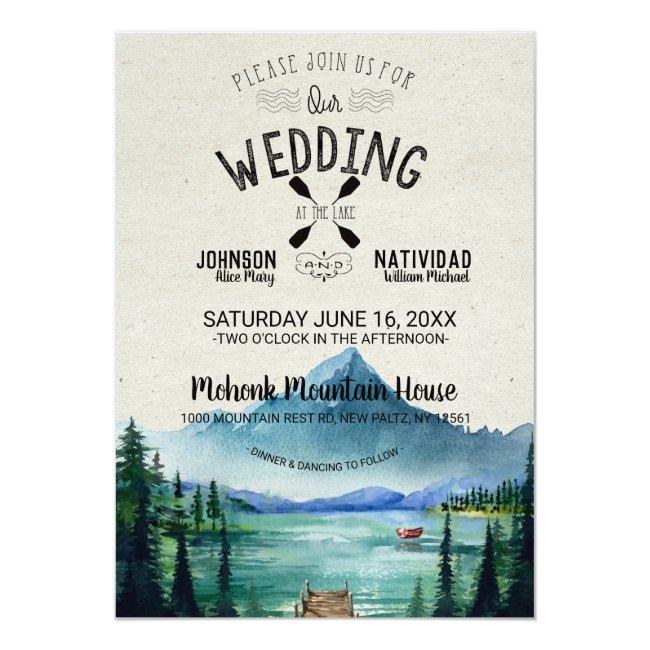 Rustic Lakeside Mountain Wedding
