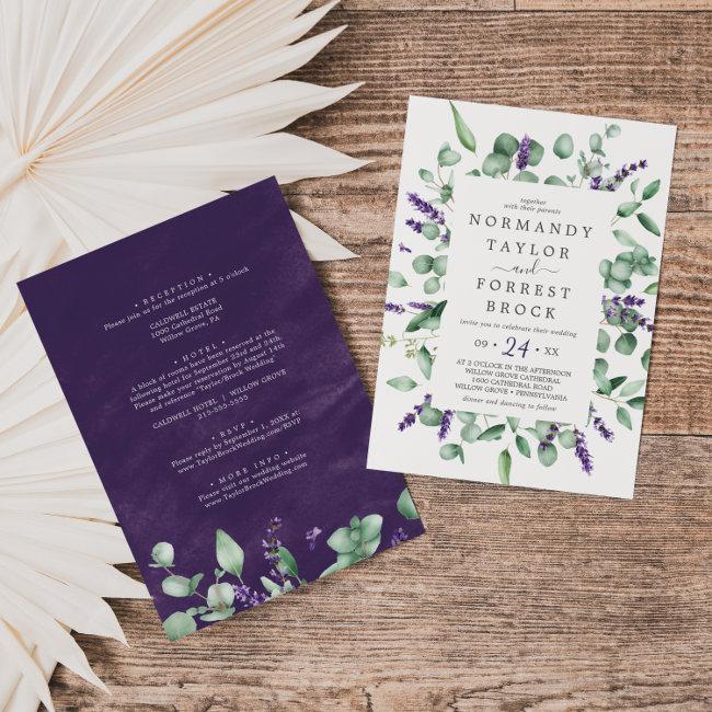 Rustic Lavender & Eucalyptus All In One Wedding