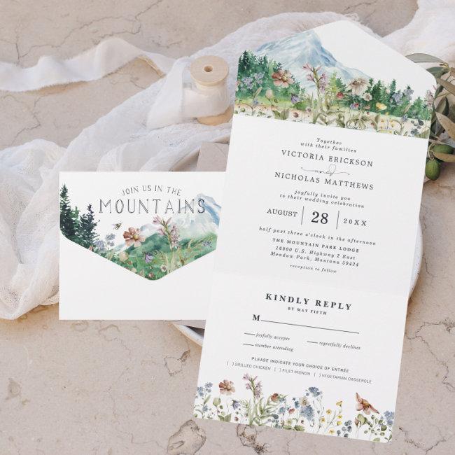 Rustic Mountain Wildflower | Boho Wedding All In One