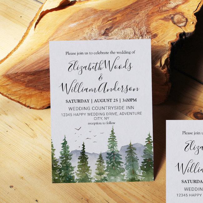 Rustic Pine Forest Wedding