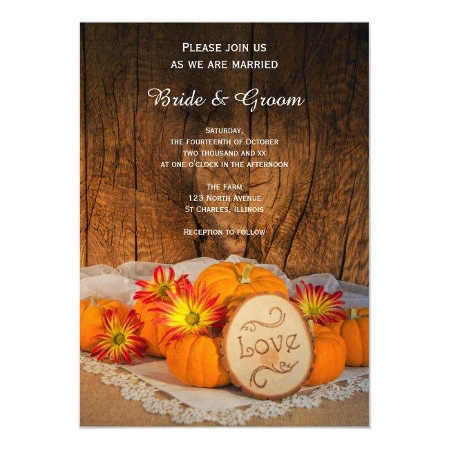Rustic Pumpkins Fall Barn Wedding