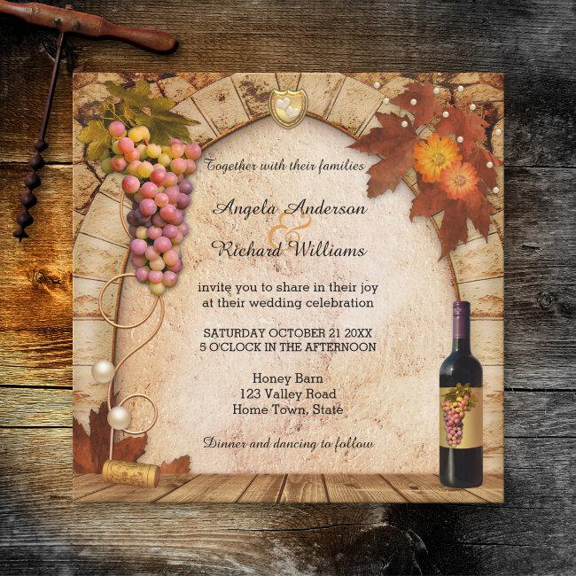 Rustic Wine Or Vineyard Theme Wedding