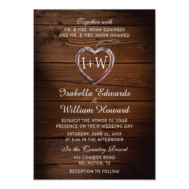 Rustic Wood Heart Wedding