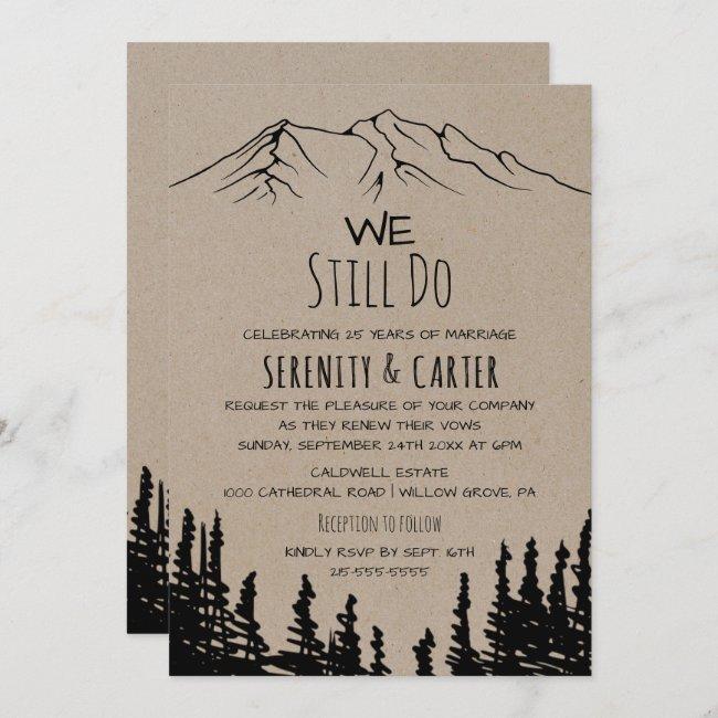 Rustic Woodsy Mountain Vow Renewal