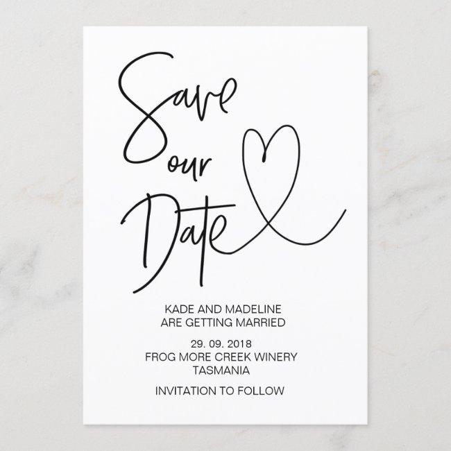 Save Our Date Wedding
