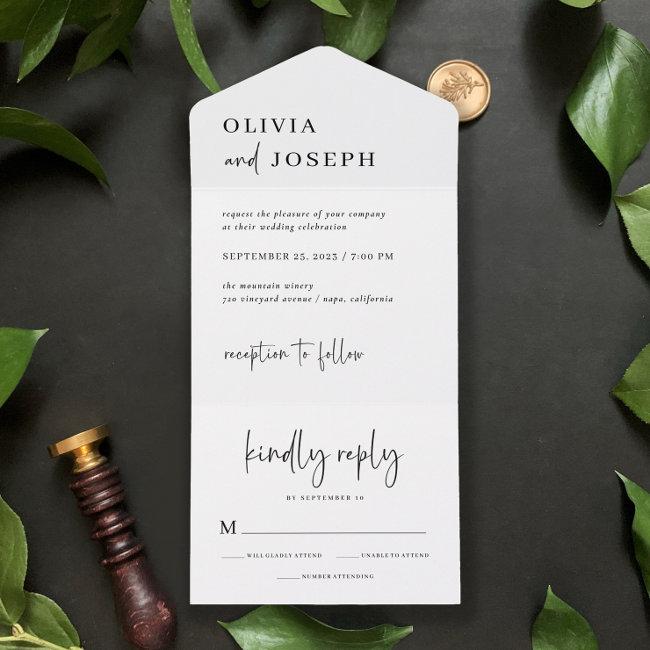 Simple Modern And Minimalist | Wedding All In One