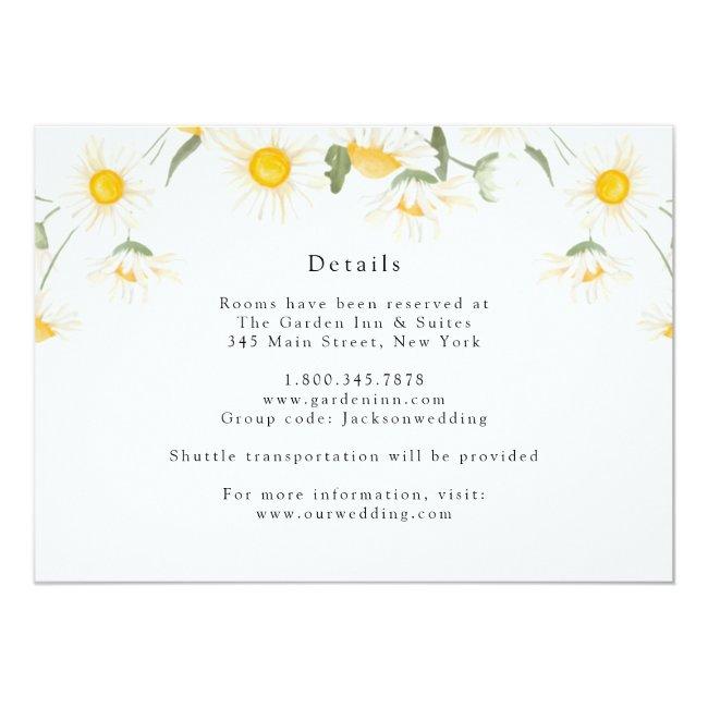 Simple Rustic Daisy Flowers Details