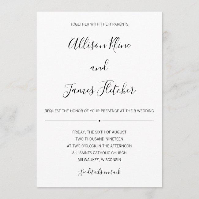 Simple Two-sided  With Online Rsvp