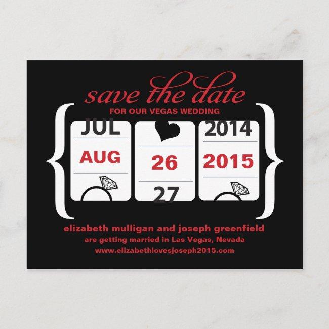 Slot Machine Save The Date - Wedding Announcement Post