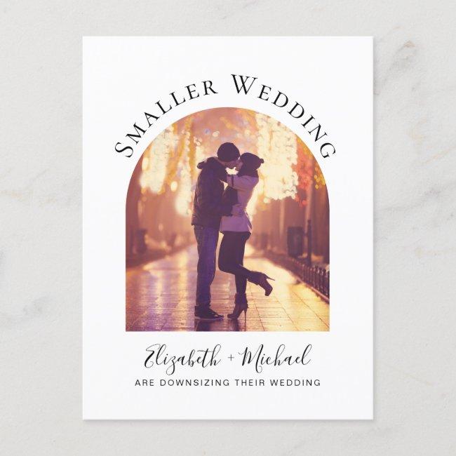 Smaller Wedding Arched Photo Announcement Post