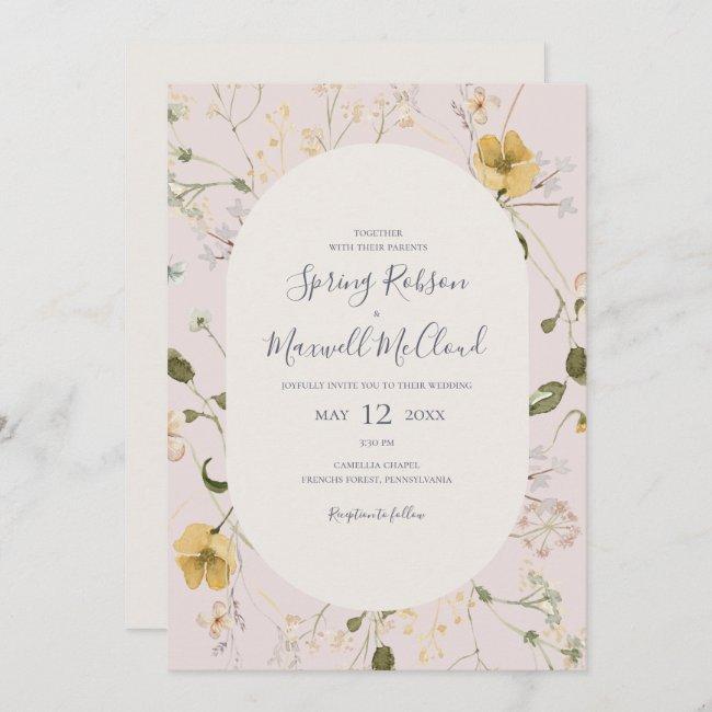 Spring Wildflower | Blush Casual Wedding