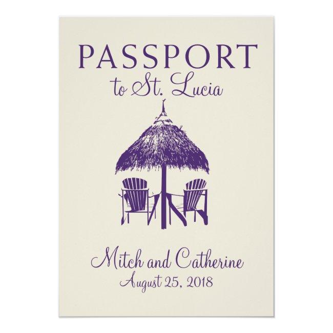 St. Lucia Wedding Passport
