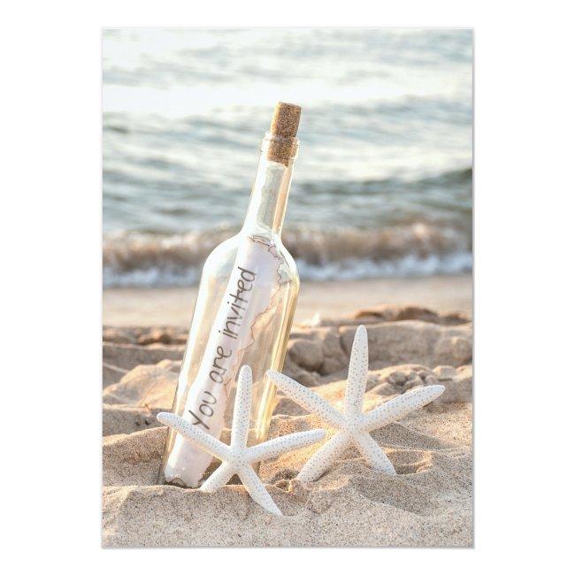 Starfish Message In A Bottle Wedding