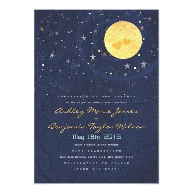 Starry Night Full Moon Wedding