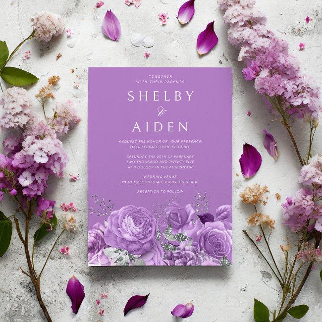 Sweet Lavender Violet Purple Floral Wedding