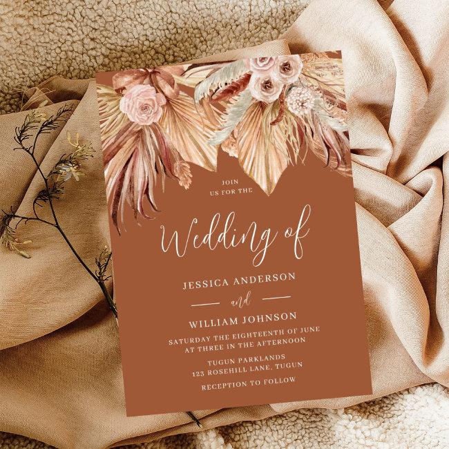 The Boho Wedding: Bohemian Terracotta Dried Floral