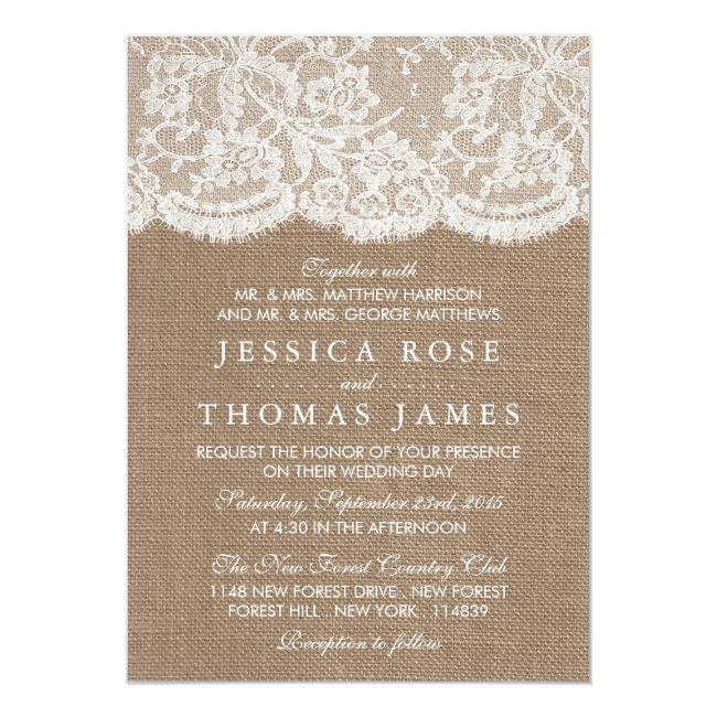 The Burlap & Lace Wedding Collection