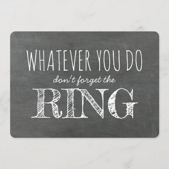 The Ring - Funny Ring Bearer Proposal