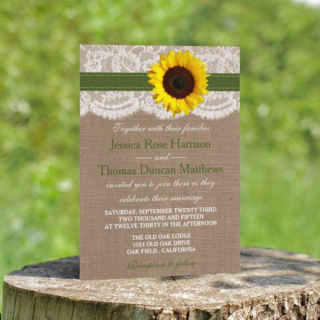 The Rustic Sunflower Wedding Collection - Green