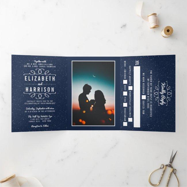 The Starry Night Wedding Suite Tri-fold