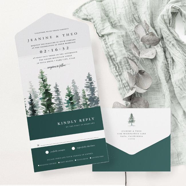 Timber Grove | Winter Watercolor Wedding All In One