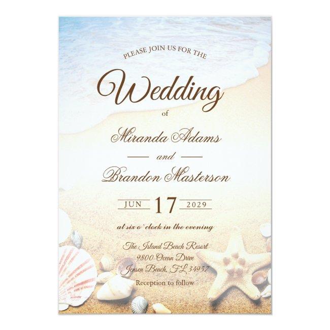 Tropical Beach Starfish Wedding Party