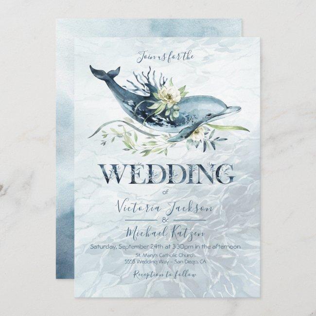 Tropical Ocean Dolphin Wedding