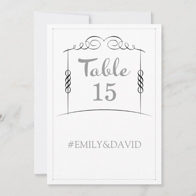 Under The Chuppah Jewish Wedding Table Numbers