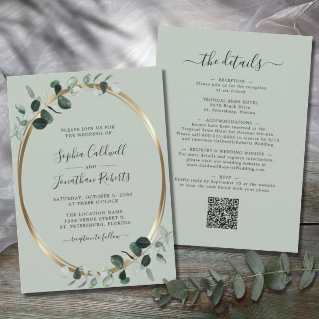 Updated Eucalyptus Gold Sage All In One Wedding