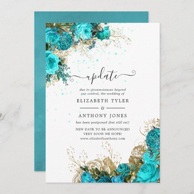 Vintage Turquoise And Gold Shabby Wedding Update