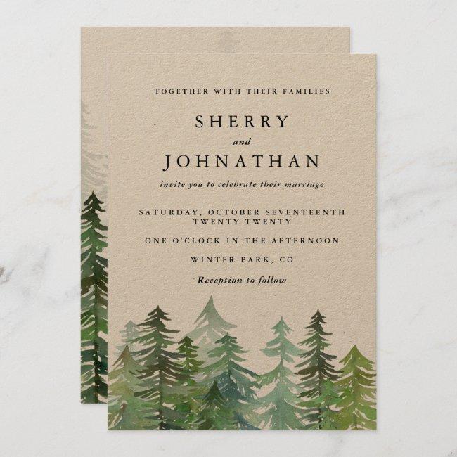 Watercolor Forest Wedding