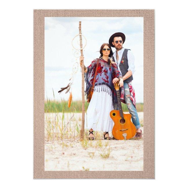 Wedding Bohemian Tribal Textile Background Foil