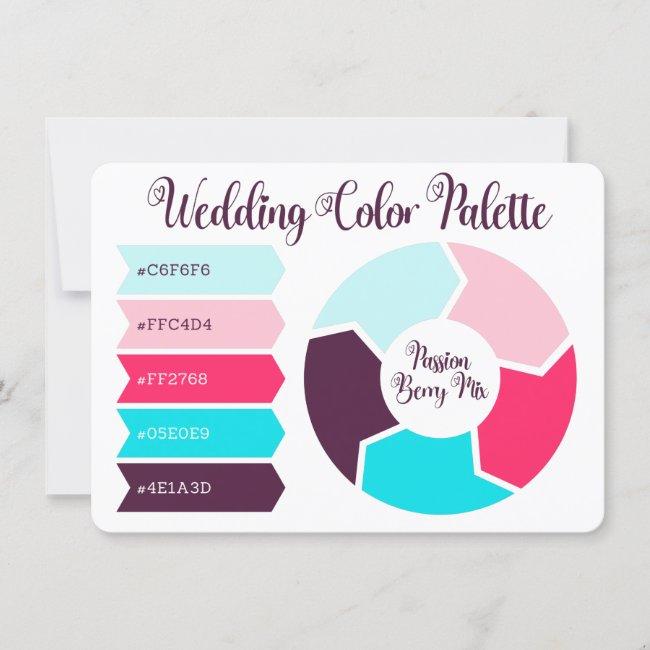 Wedding Color Palette  With Hex Color Codes