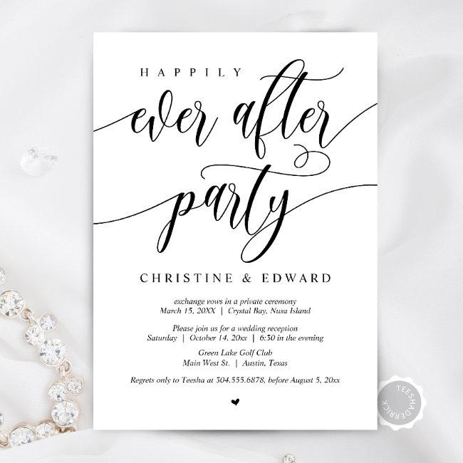 Wedding Elopement, Happily Ever After Party