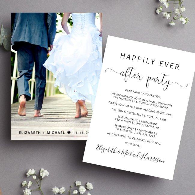 Wedding Happily Ever After Party Photo Reception