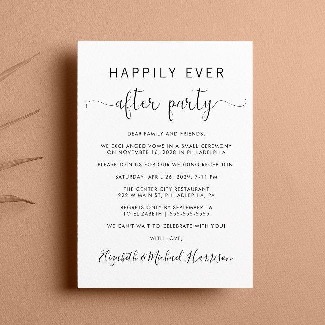 Wedding Happily Ever After Party Reception