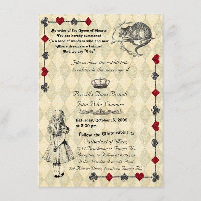 Wedding  "alice In Wonderland" 4x6