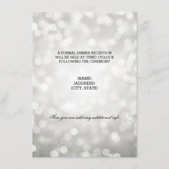 Wedding Reception Silver Glitter Lights