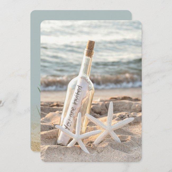 Wedding Starfish Message In A Bottle