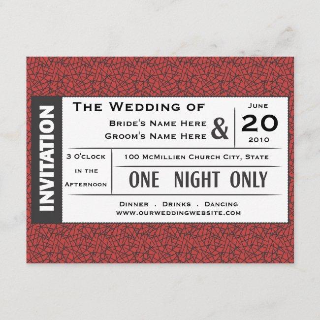 Wedding Ticket!