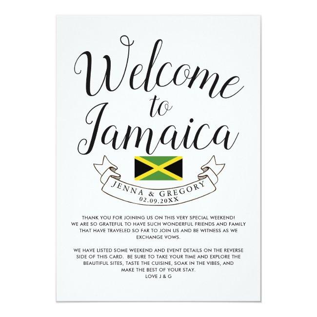 Welcome To Jamaica | Destination Wedding Custom