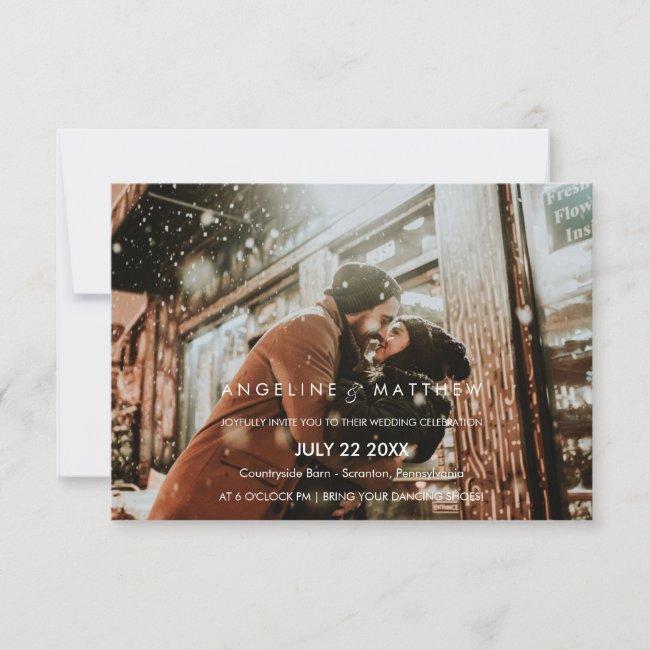 Whimsical Calligraphy | Faded Photo The Wedding Of
