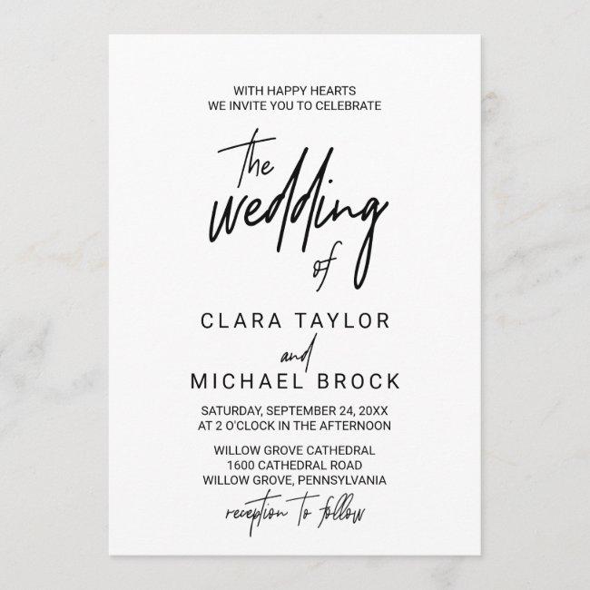 Whimsical Calligraphy The Wedding Of