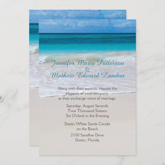 White Beach Custom Wedding