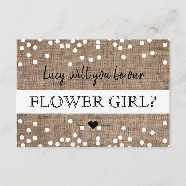 Will You Be Our Flower Girl