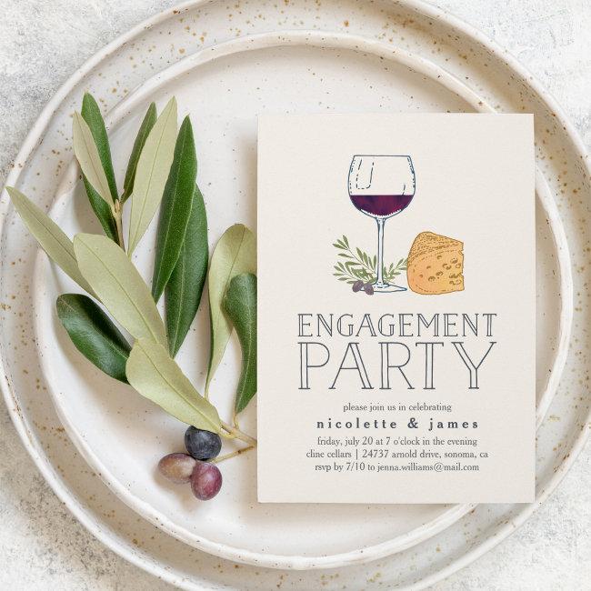 Wine And Cheese Engagement Party