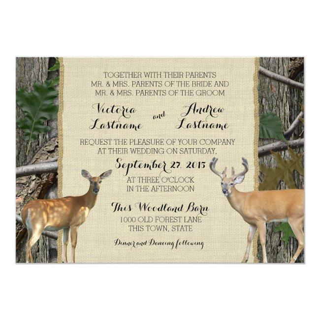 Woodland Buck And Doe Wedding