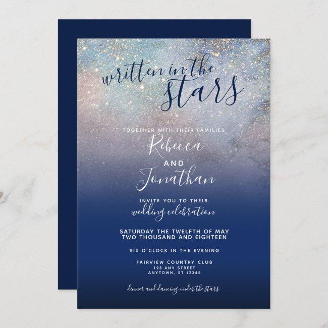 Written In The Stars Navy Galaxy Wedding
