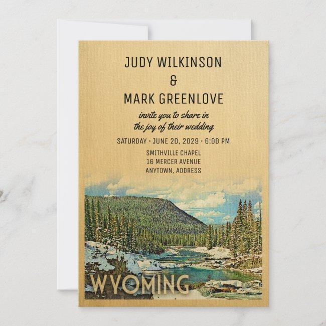 Wyoming Wedding  Vintage Nature